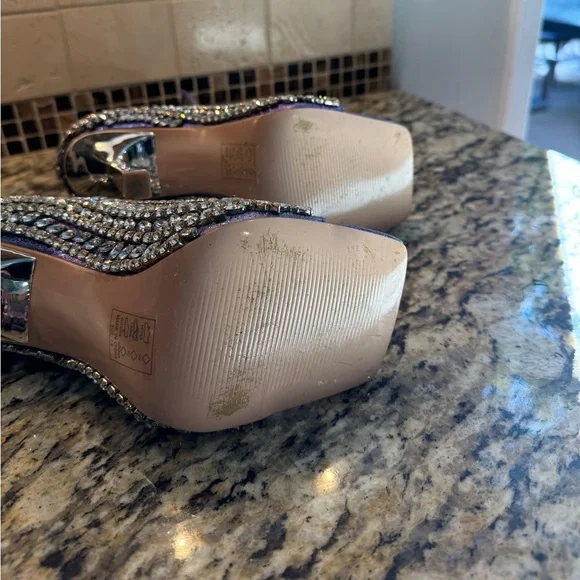 🩵Azalea Wang jeweled heels🩵 - Picture 5 of 6